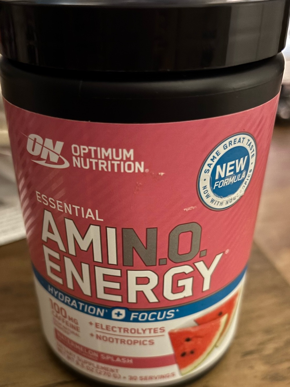 Optimum Nutrition Amino Energy Powder Plus Focus, with BCAA Expiry 2028